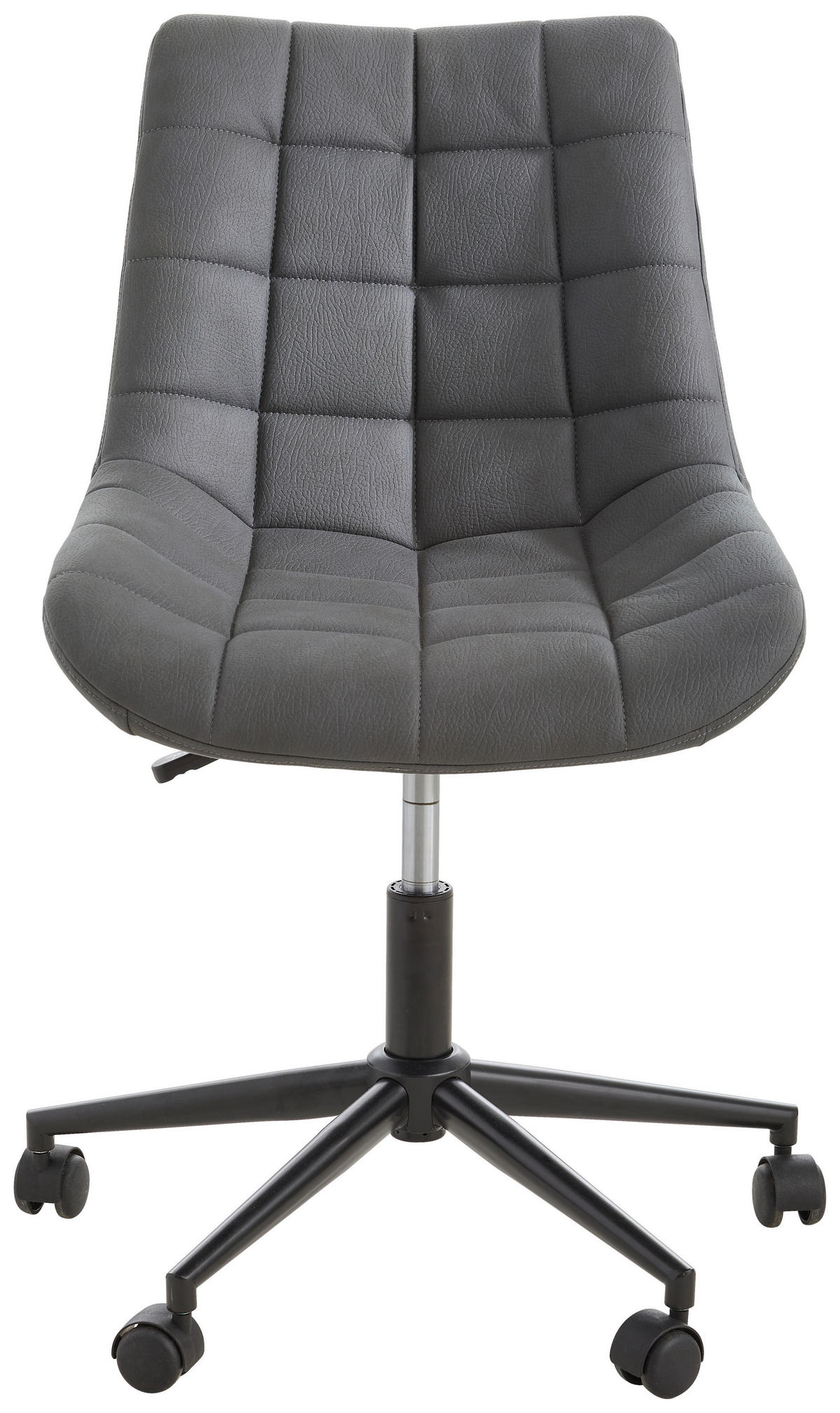 DREHSTUHL  in Grau, Schwarz  - Schwarz/Grau, KONVENTIONELL, Kunststoff/Textil (65/80-90/62cm) - Carryhome