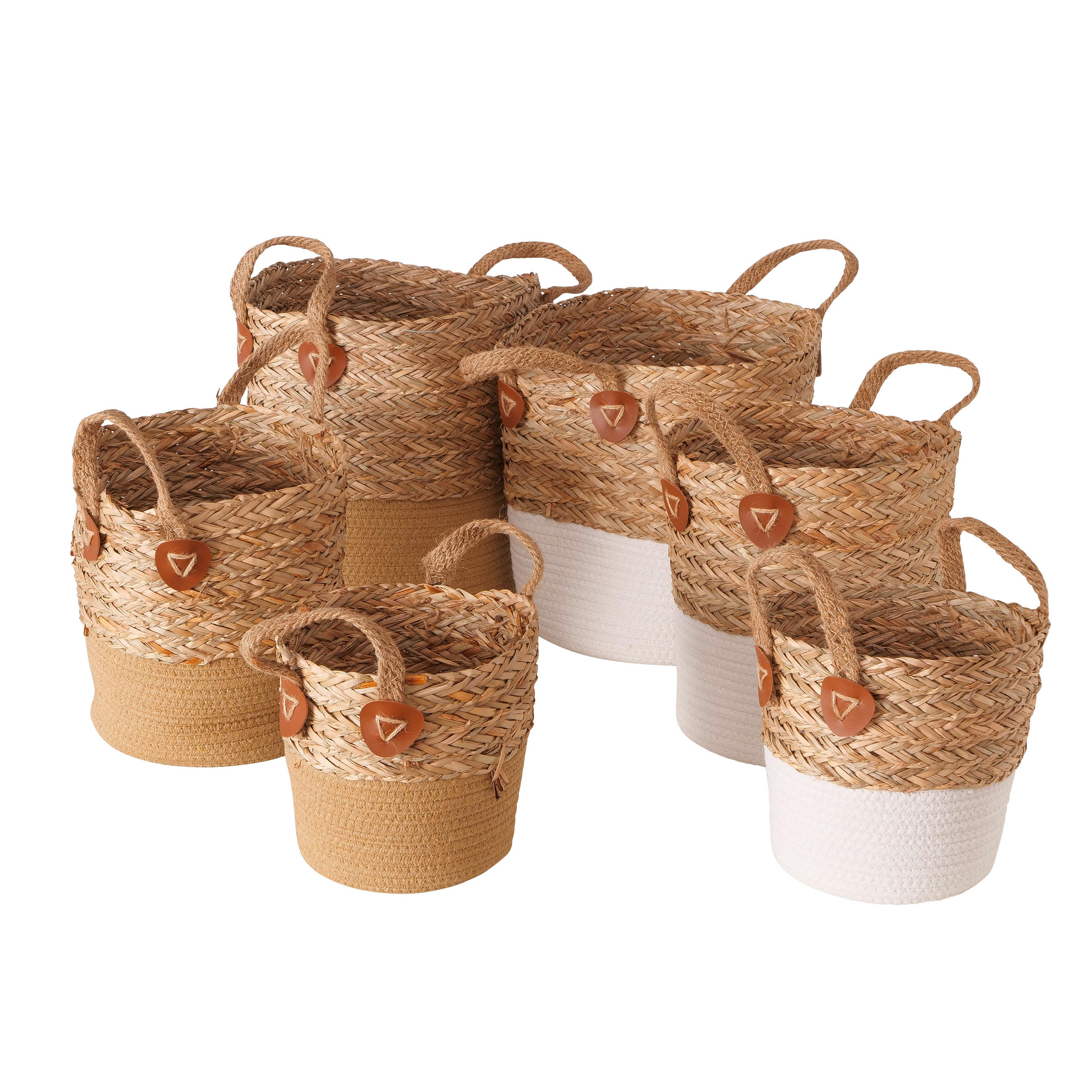 DEKORAČNÍ KOŠÍK  - Konvenční, dřevo/papír (26/34cm)