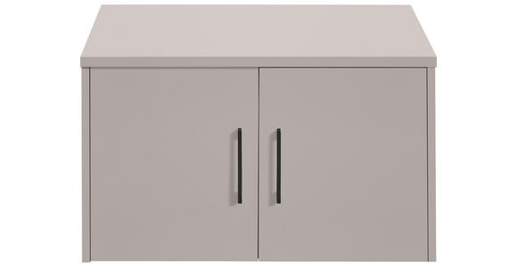 AUFSATZSCHRANK 72/43/54 cm   - Kaschmir/Schwarz, Basics, Holzwerkstoff/Metall (72/43/54cm) - Xora