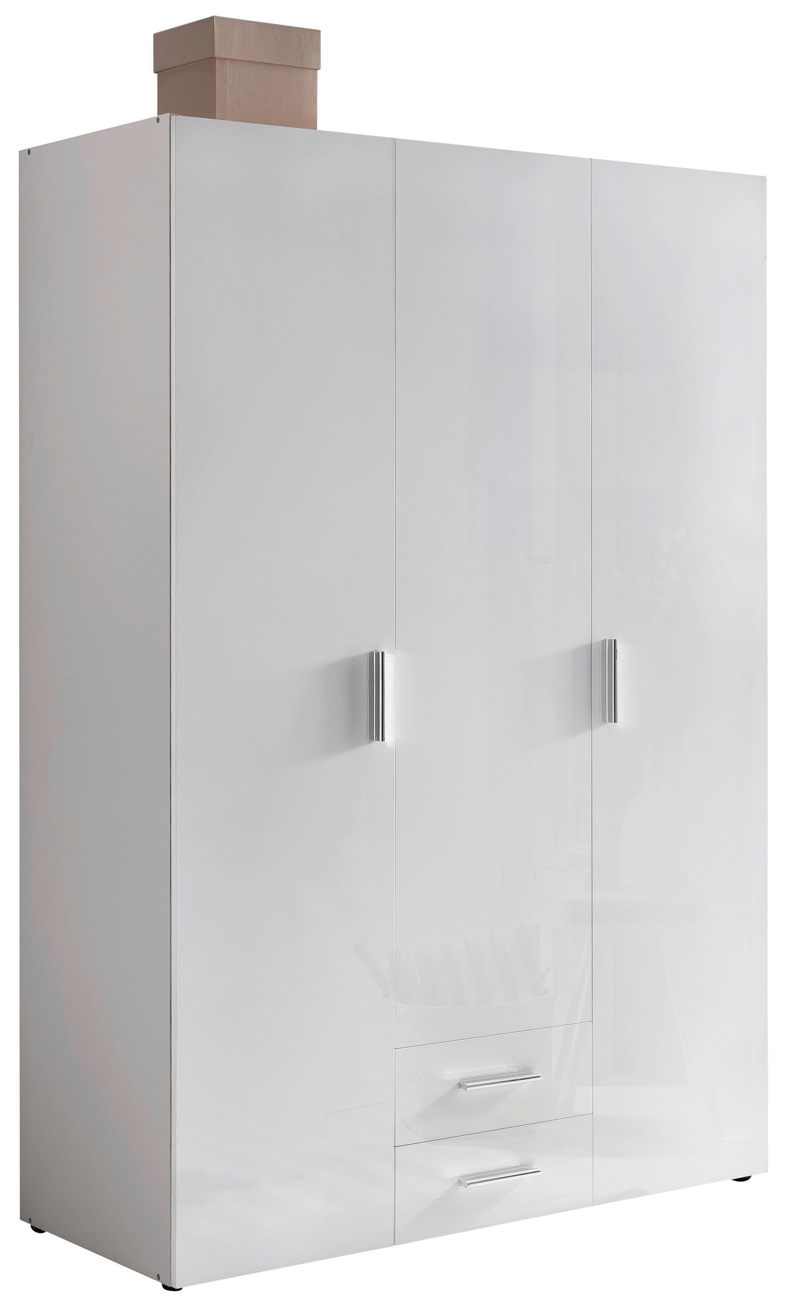 SKŘÍŇ NA ODĚV, bílá, 120/185/54 cm - bílá/barvy chromu, Design, kompozitní dřevo/plast (120/185/54cm) - Xora