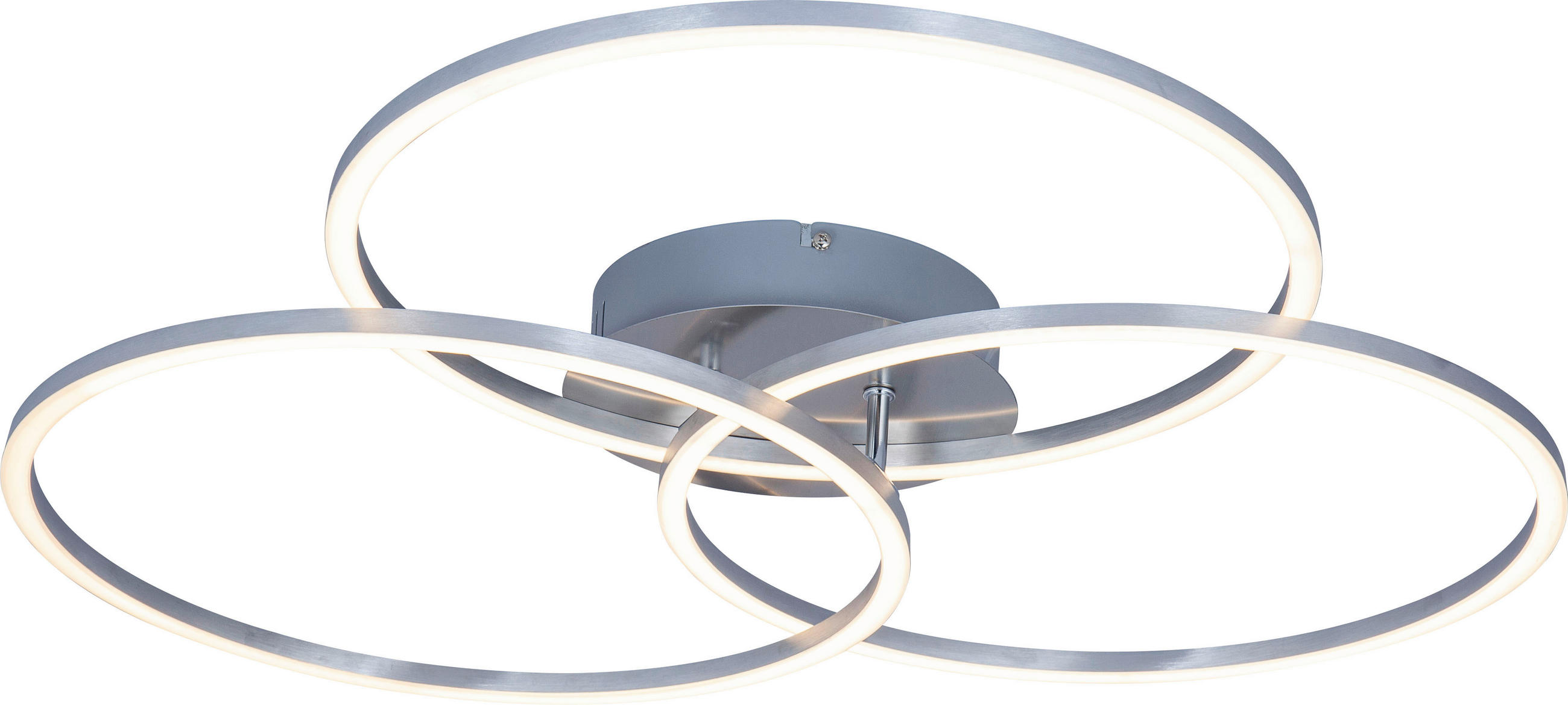 LED-DECKENLEUCHTE 71/52/9 cm   - Alufarben, Design, Kunststoff/Metall (71/52/9cm) - Novel