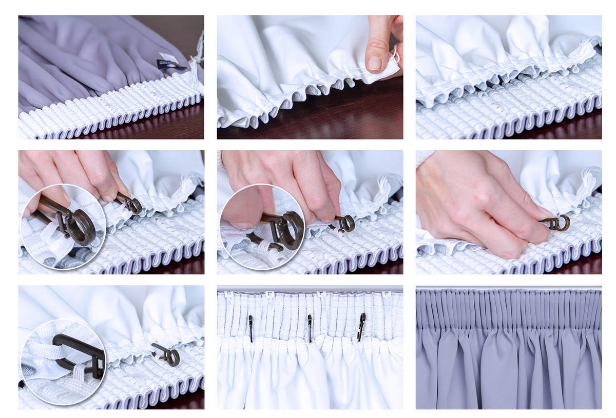 Lichtschutz-Vorhangfutter black-out (lichtundurchlässig)  - Silberfarben, Basics, Textil (135/240cm)