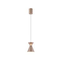 LED-HÄNGELEUCHTE 15/210 cm  - Cappuccino, Design, Kunststoff/Metall (15/210cm) - Helestra