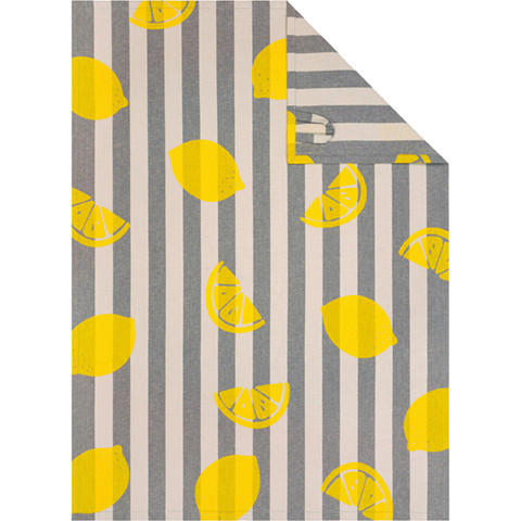 GESCHIRRTUCH Gelb, Grau, Platinfarben  - Platinfarben/Gelb, Basics, Textil (50/70cm) - Cawoe