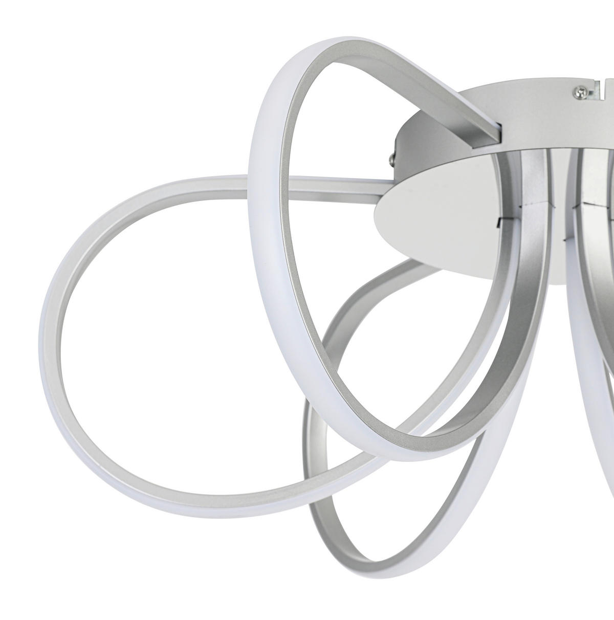 DECKENLEUCHTE  55/22 cm    - Chromfarben/Silberfarben, Trend, Kunststoff/Metall (55/22cm) - Collett's Monde