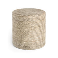 POUF Looma Struktur Uni 40/40/40 cm  - Greige, Basics, Textil (40/40/40cm) - Hanse Home