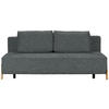 SCHLAFSOFA Struktur Grau  - Naturfarben/Grau, Design, Holz/Textil (211/88/102cm) - Niels Andersson