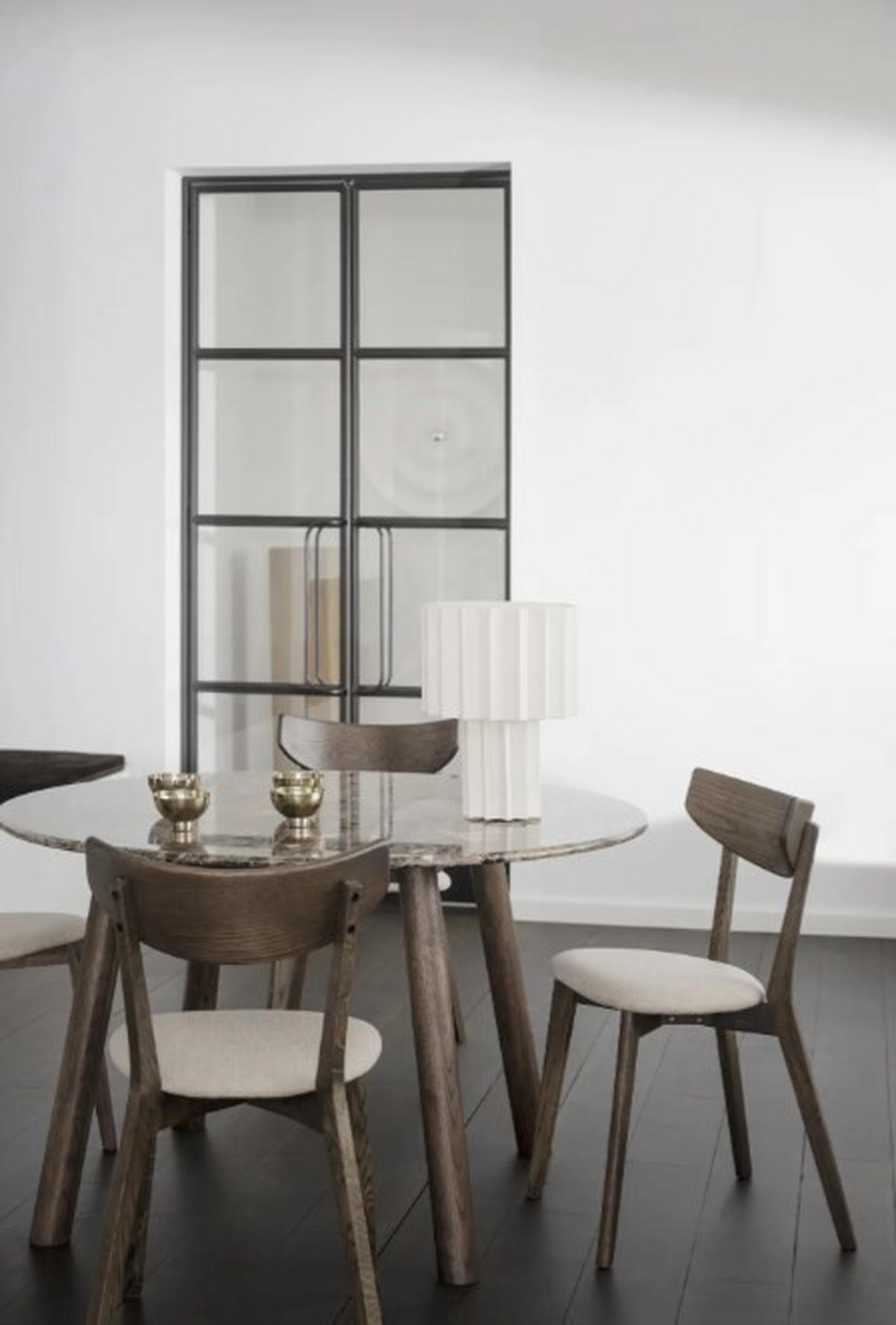 MATBORD i trä, sten 125/125/75 cm   - mörkbrun, Klassisk, trä/sten (125/125/75cm) - Rowico