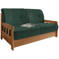SCHLAFSOFA Cord Kieferfarben, Dunkelgrün  - Dunkelgrün/Kieferfarben, MODERN, Textil (154/88/90cm) - Livetastic