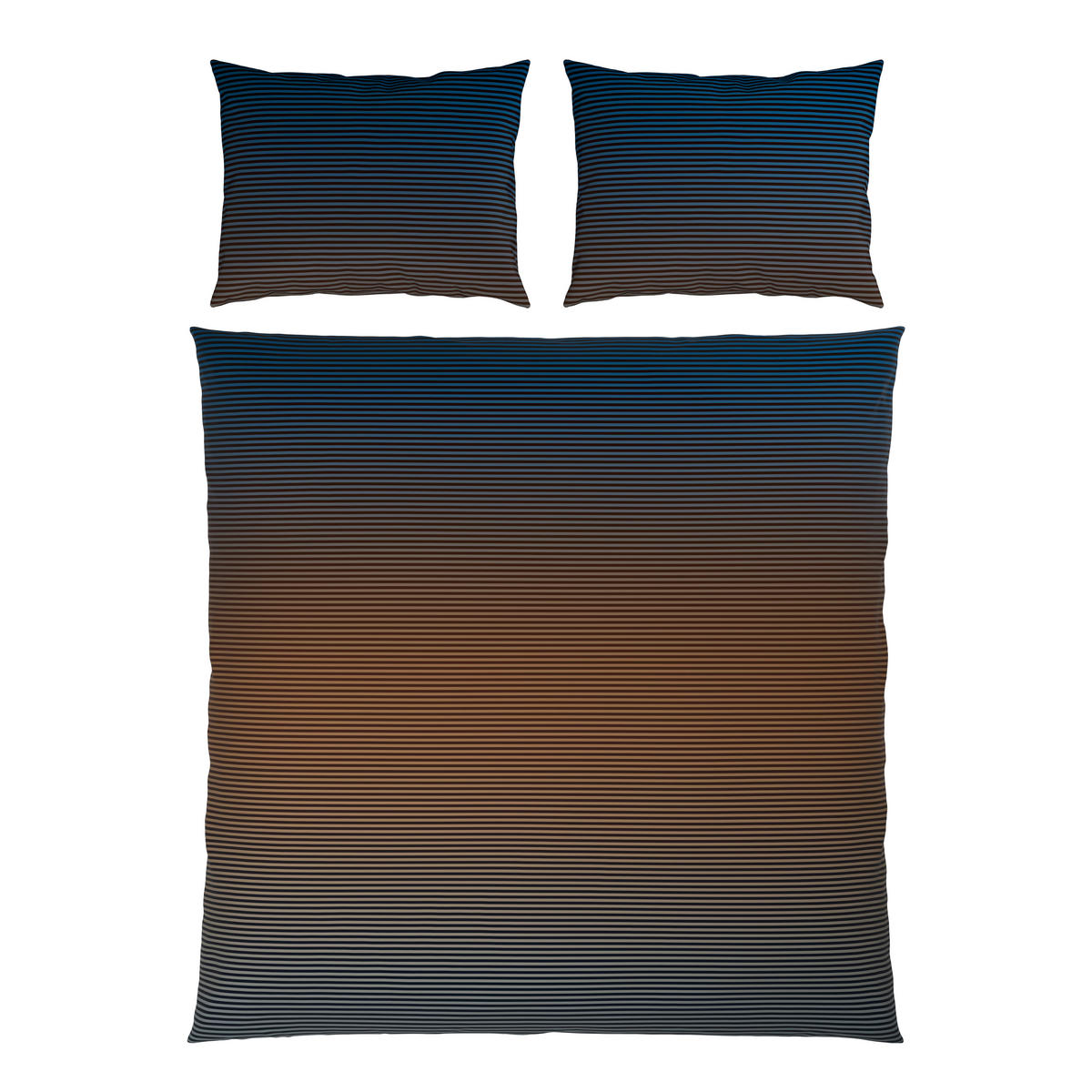 BETTWÄSCHE Satin 200/200 cm  - Blau/Gelb, Textil (200/200cm) - Novel