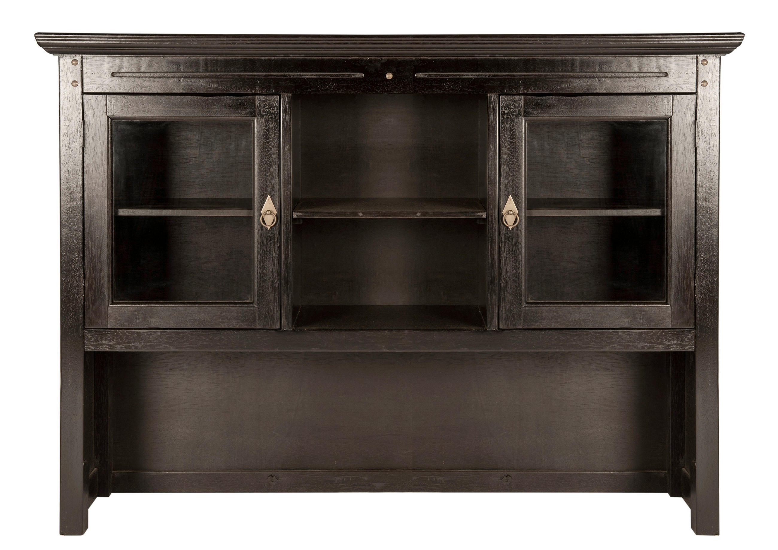 BUFFETAUFSATZ 148/110/34 cm  in  - Schwarzbraun/Messingfarben, Design, Holz/Metall (148/110/34cm) - MID.YOU