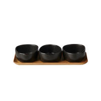 SCHÜSSELSET RAW  - Schwarz, Basics, Keramik - Aida