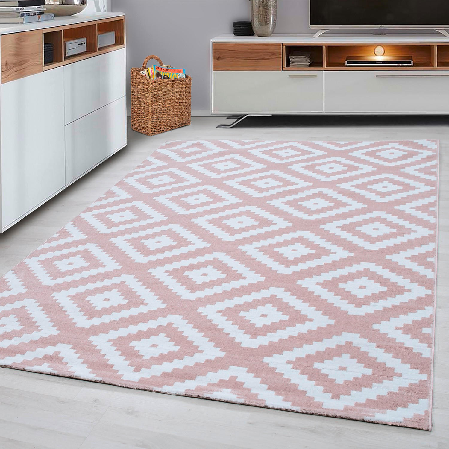 VÄVD MATTA 240/340 cm Plus  - pink, Basics, textil (240/340cm) - Novel