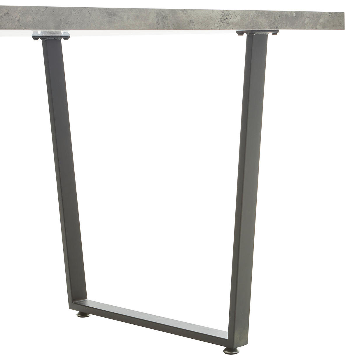 JEDÁLENSKÝ STÔL, sivá, čierna, 160/90/76 cm - čierna/sivá, Modern, kov/kompozitné drevo (160/90/76cm) - P & B