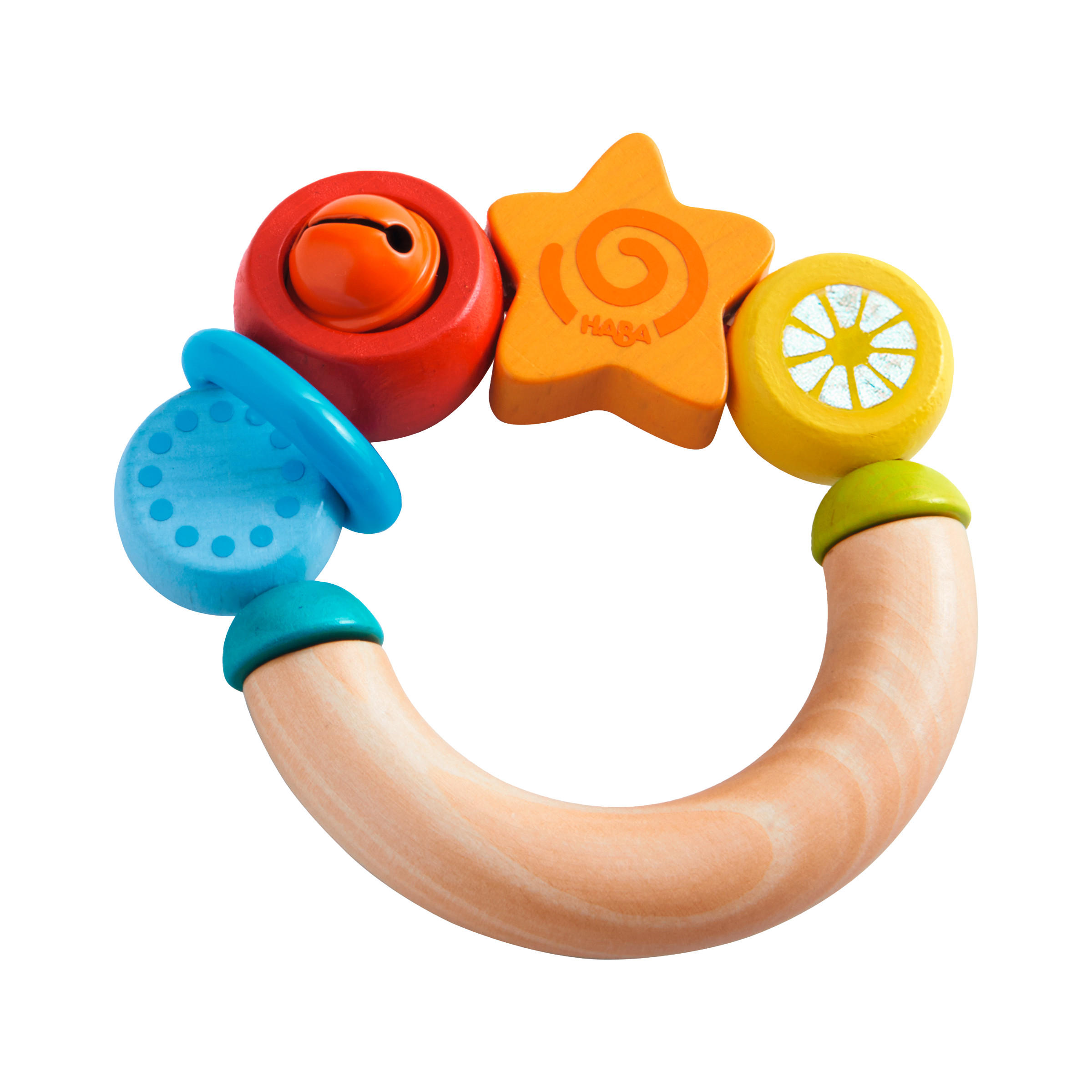GREIFLING  - Multicolor, Basics, Holz/Kunststoff (9,5/9,5/3cm) - Haba