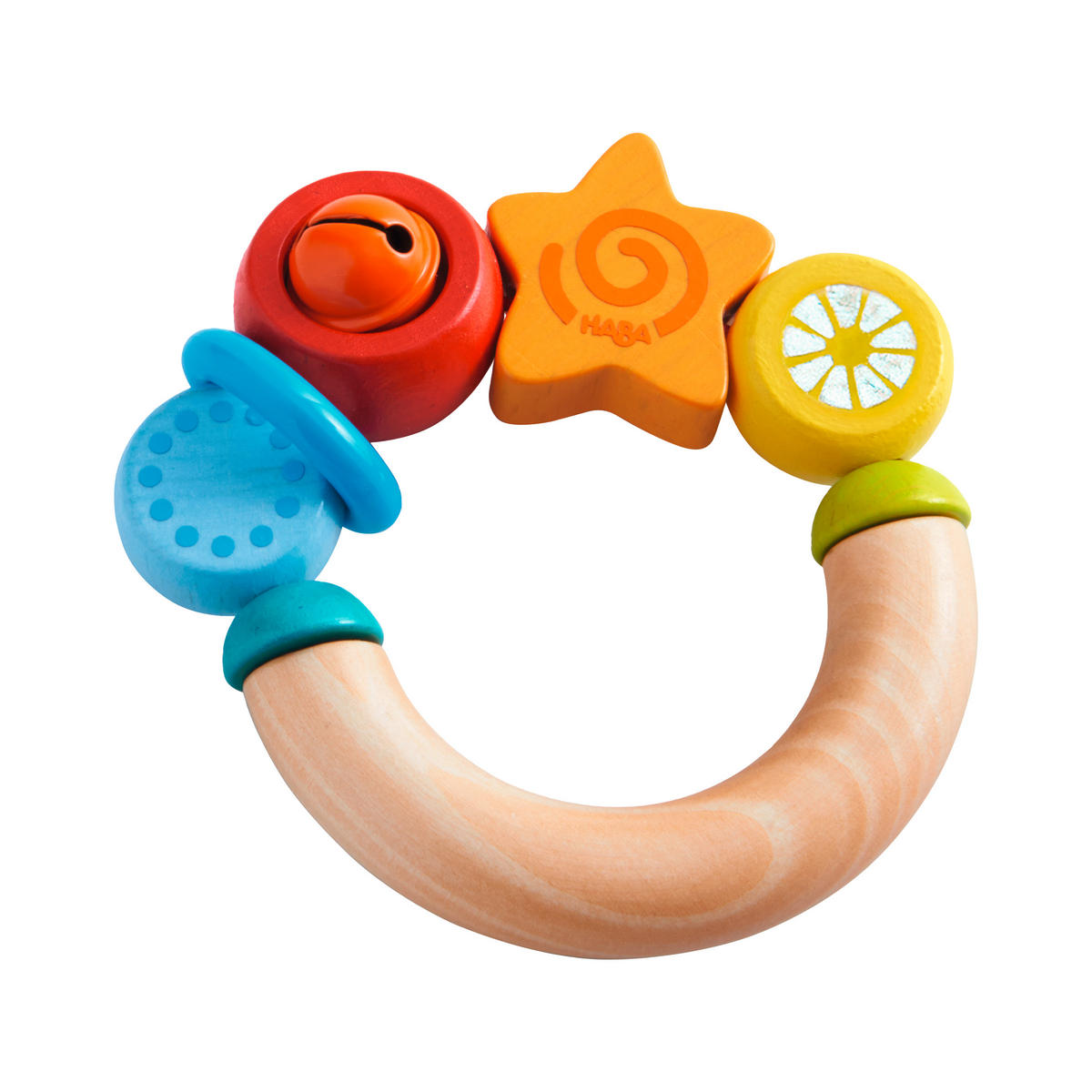 GREIFLING  - Multicolor, Basics, Holz/Kunststoff (9,5/9,5/3cm) - Haba