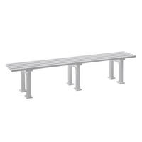 GARTENBANK 200/42/37 cm   - Weiß, Basics, Kunststoff (200/42/37cm) - Modante