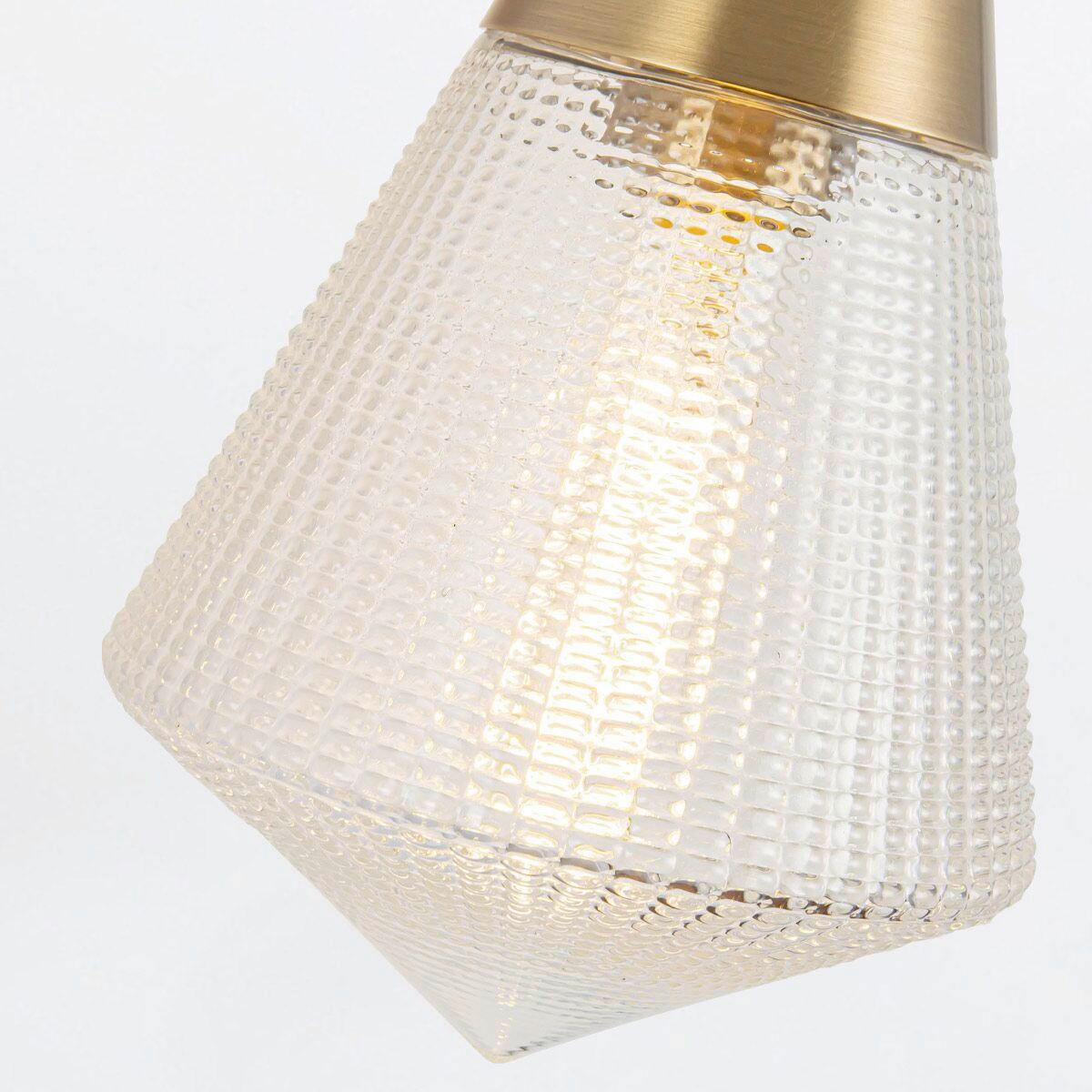 WANDLEUCHTE   - Messingfarben, KONVENTIONELL, Glas/Metall (29,5/15,2/19,1cm) - Elstead Lighting