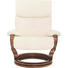 RELAXSESSEL Echtleder - Creme/Weiß, Design, Leder/Holz (89/109/83cm) - Himolla