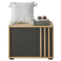 LAVICA DO PREDSIENE, 64,3/47/38 cm - čierna/dub artisan, Design, kompozitné drevo/plast (64,3/47/38cm) - Carryhome