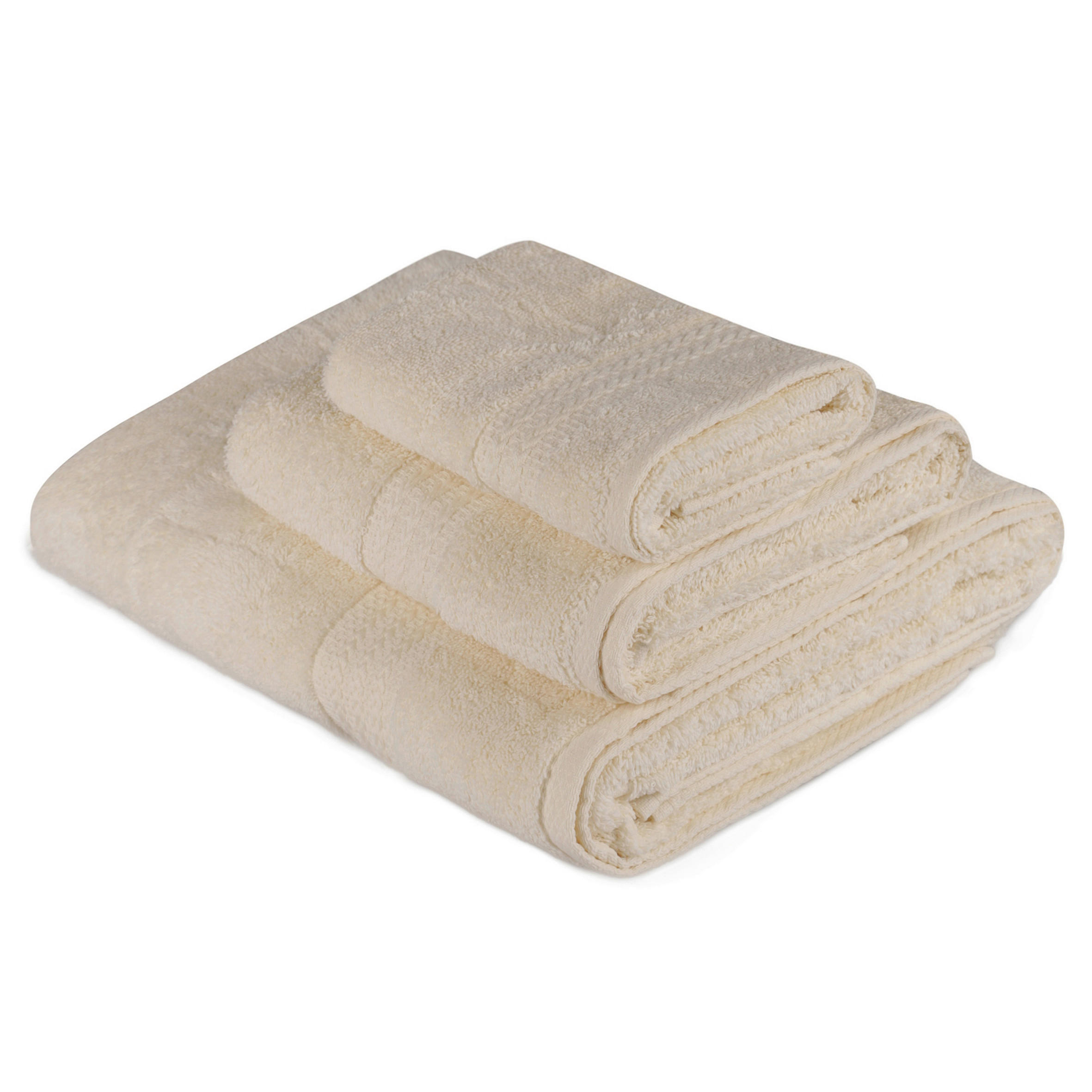 FROTTIERSET Creme 3-teilig  - Creme, Basics, Textil (30/50cm)