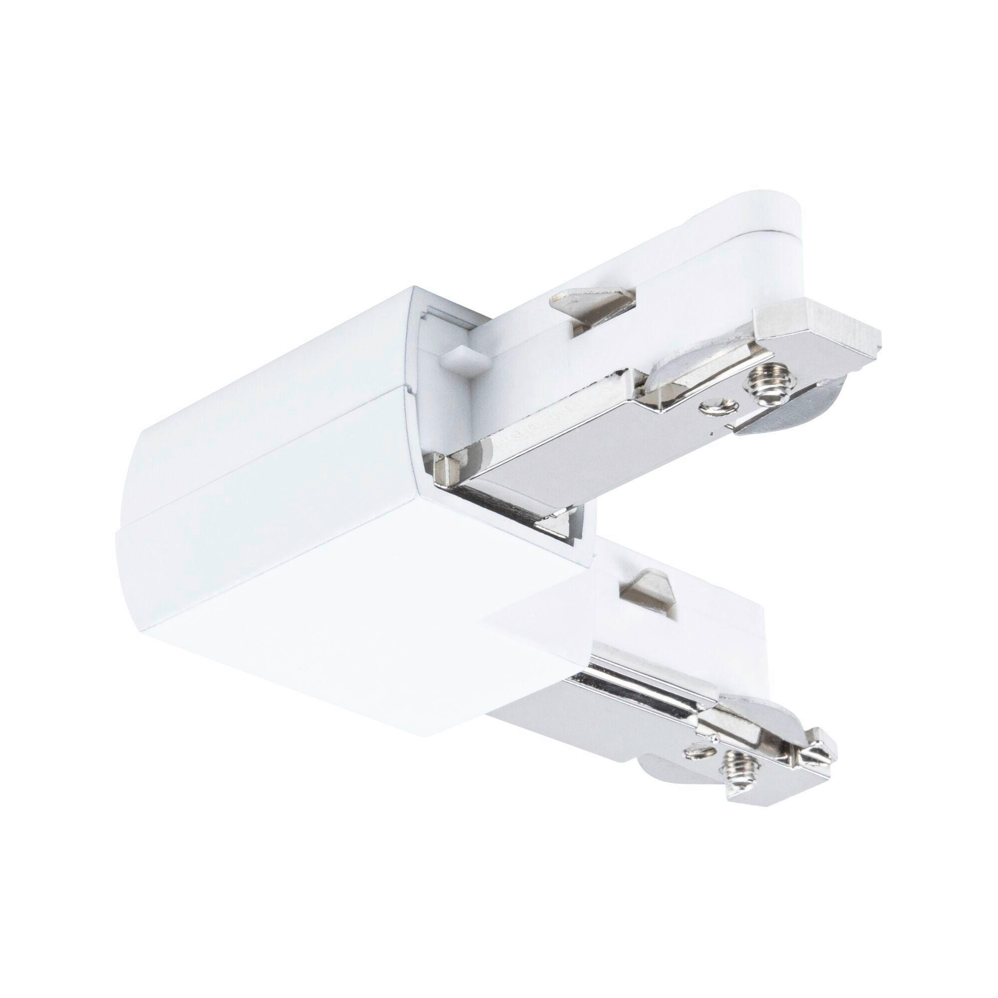 SCHIENENSYSTEM-VERBINDER - Weiß, Basics, Metall (6,2/1,8/1,8cm) - Paulmann