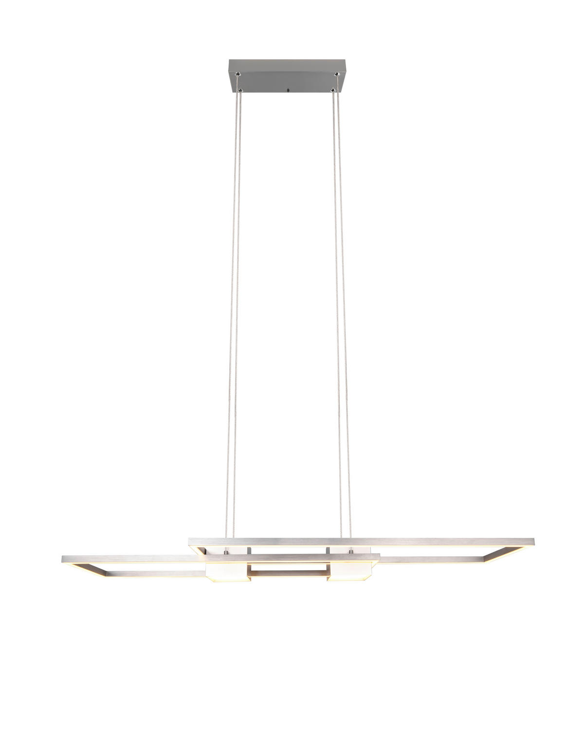 LED-HÄNGELEUCHTE 100/28/150 cm    - Alufarben/Nickelfarben, Design, Metall (100/28/150cm) - Trio Leuchten
