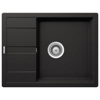 SPÜLE 17501100650500500-81  - Schwarz, Basics, Stein (65/20/50cm) - Respekta