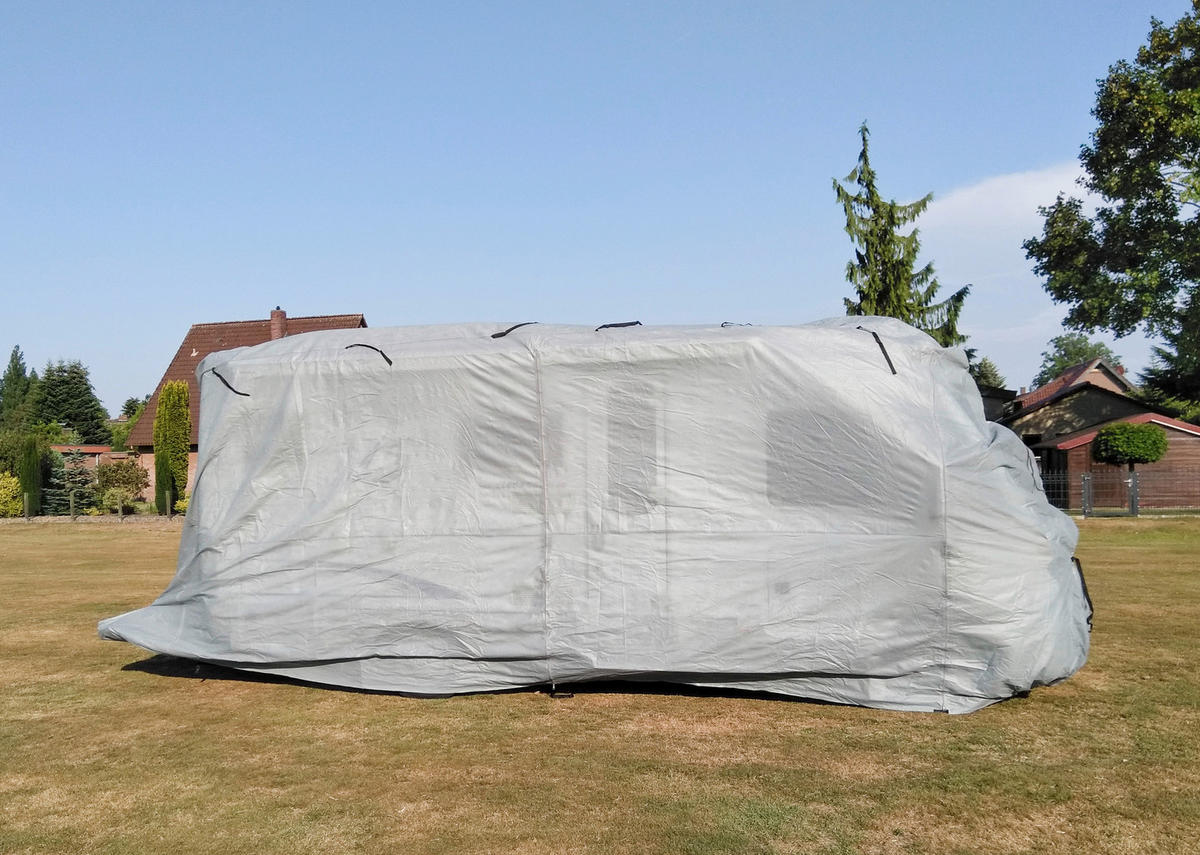 ZAKRÝVACÍ PLACHTA   - šedá, Basics, plast (235/275/730cm)