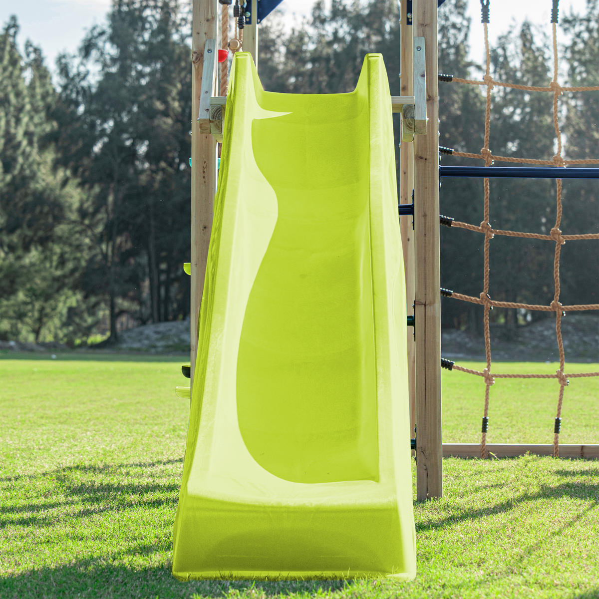 PROLÉZAČKA - limetková/modrá, Basics, dřevo/plast (522,5/196/205cm) - Ambia Garden