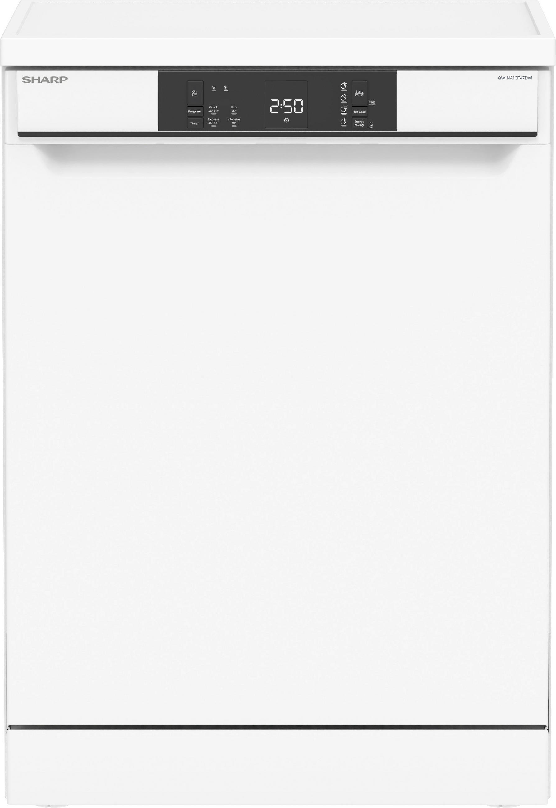GESCHIRRSPÜLER QW-NA1CF47DW-DE  - Weiß, KONVENTIONELL, Kunststoff/Metall (59,8/82/59,8cm) - Sharp