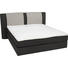 BOXSPRINGBETT 140/200 cm in Grau, Dunkelbraun - Dunkelbraun/Alufarben, KONVENTIONELL, Kunststoff/Textil (140/200cm) - Bentley BOXSPRINGBETT 140/200 cm in Grau, Dunkelbraun - Dunkelbraun/Alufarben, KONVENTIONELL, Kunststoff/Textil (140/200cm) - Bentley