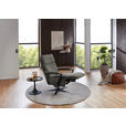 RELAXSESSEL in Textil Graubraun  - Graubraun/Schwarz, Design, Textil/Metall (68/117/85cm) - Cantus