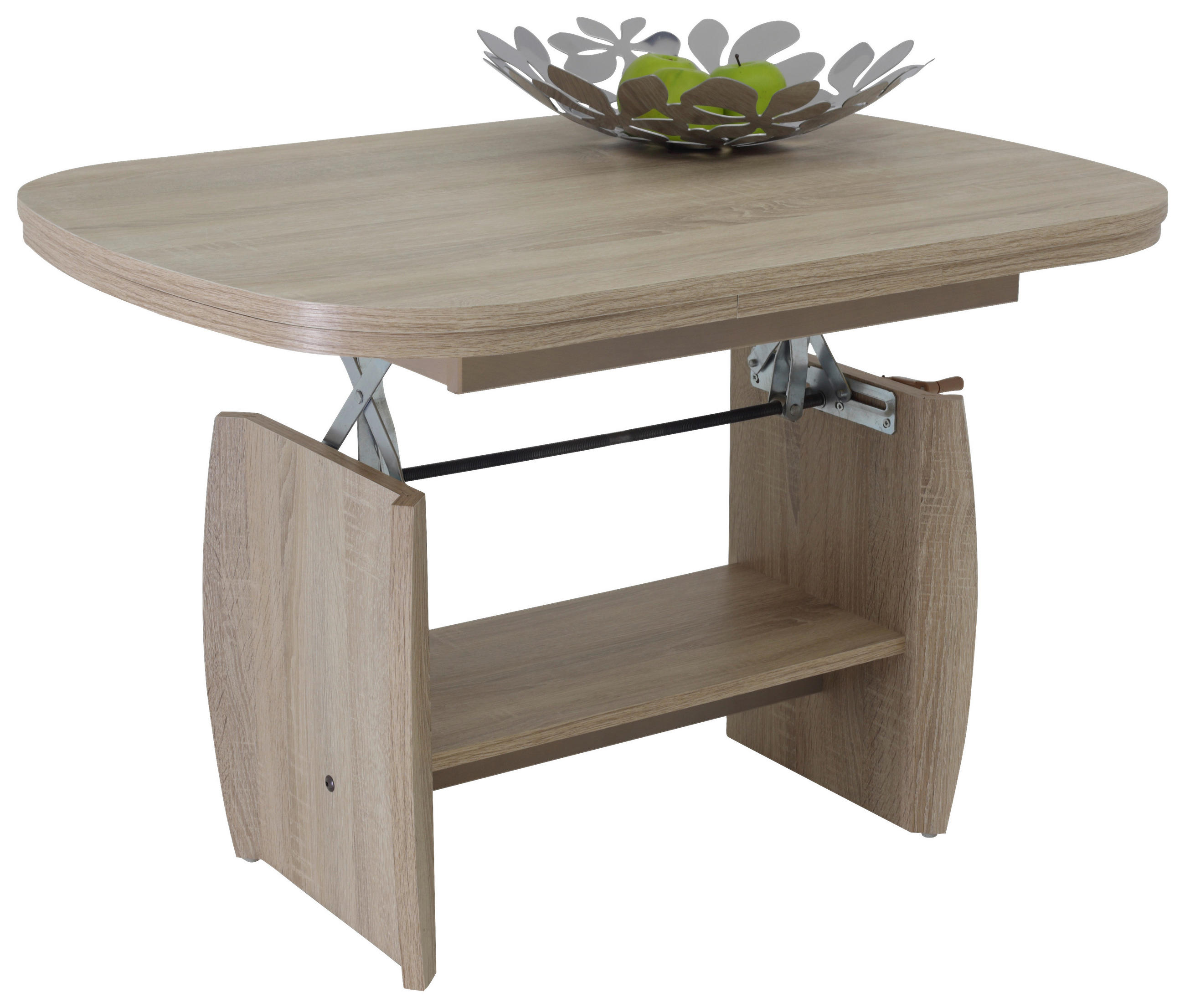COUCHTISCH oval Sonoma Eiche  - Sonoma Eiche, Basics, Holzwerkstoff (90/68/52cm) - MID.YOU