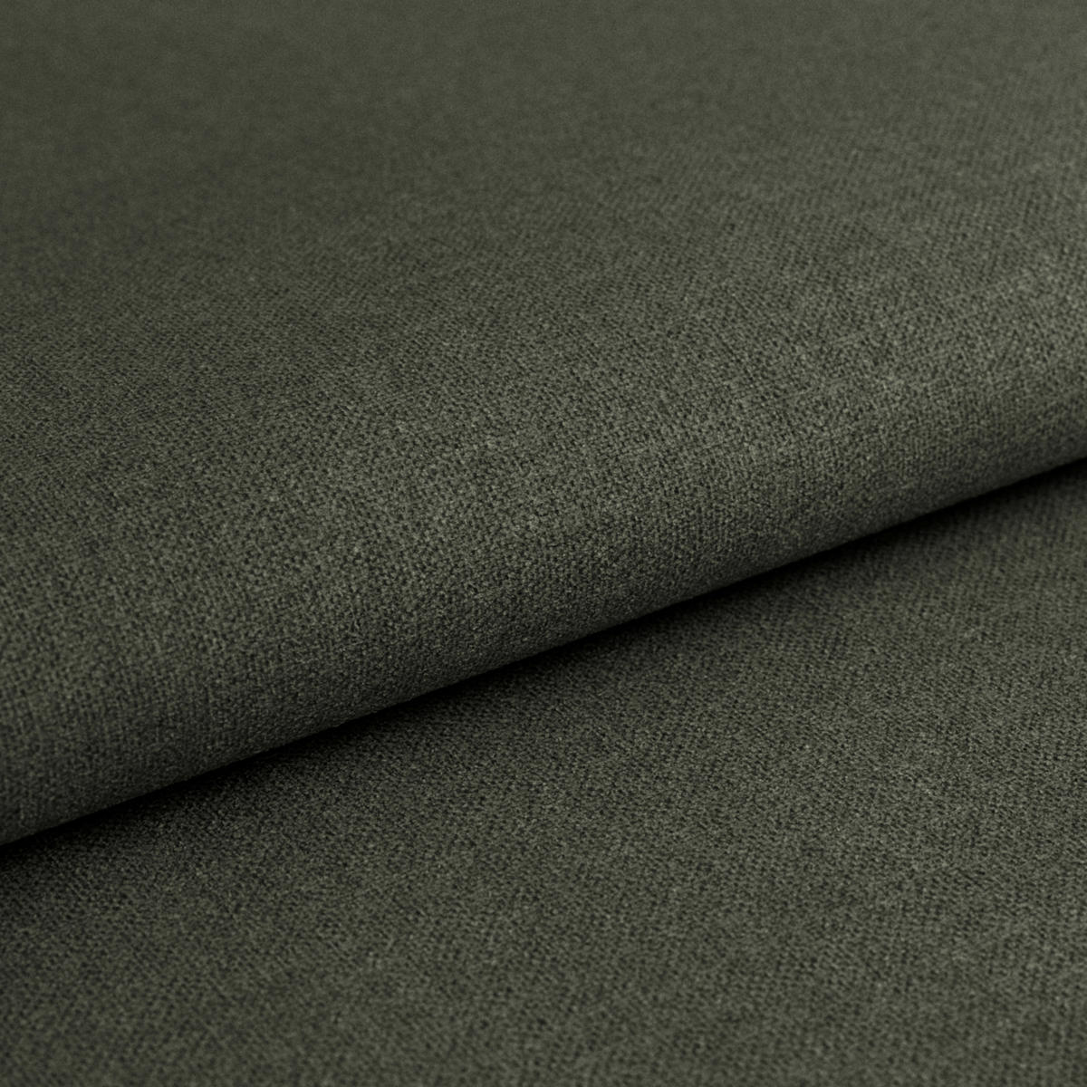 WOHNLANDSCHAFT in Mikrofaser Dunkelgrün  - Chromfarben/Dunkelgrün, Modern, Textil/Metall (228/345/184cm) - MID.YOU