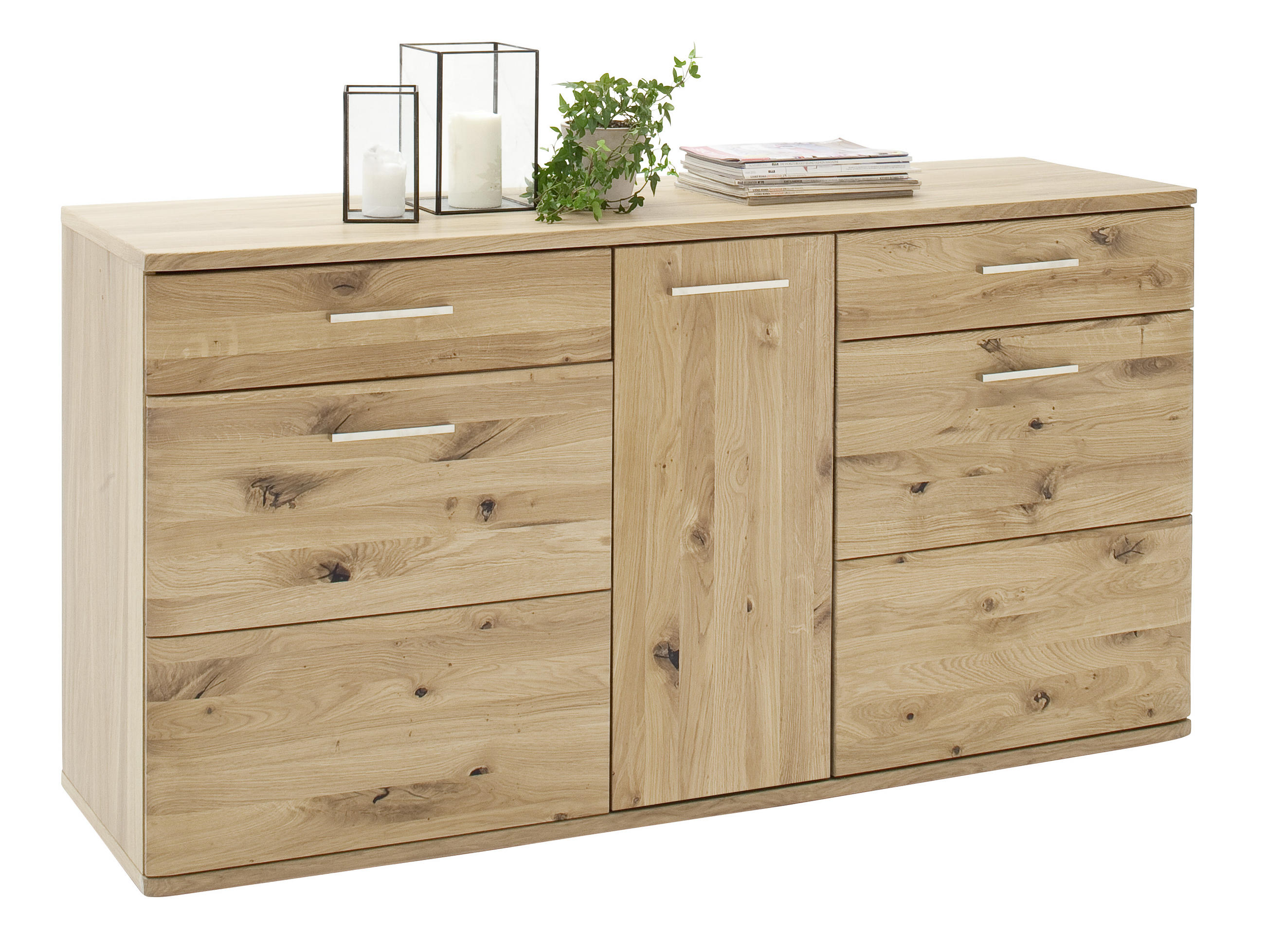 SIDEBOARD  in 150/78/44 cm  - Eichefarben/Schwarz, Design, Holz/Holzwerkstoff (150/78/44cm) - Livetastic