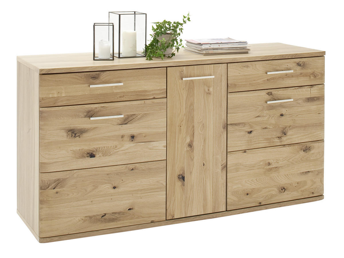 SIDEBOARD  in 150/78/44 cm  - Eichefarben/Schwarz, Design, Holz/Holzwerkstoff (150/78/44cm) - Livetastic