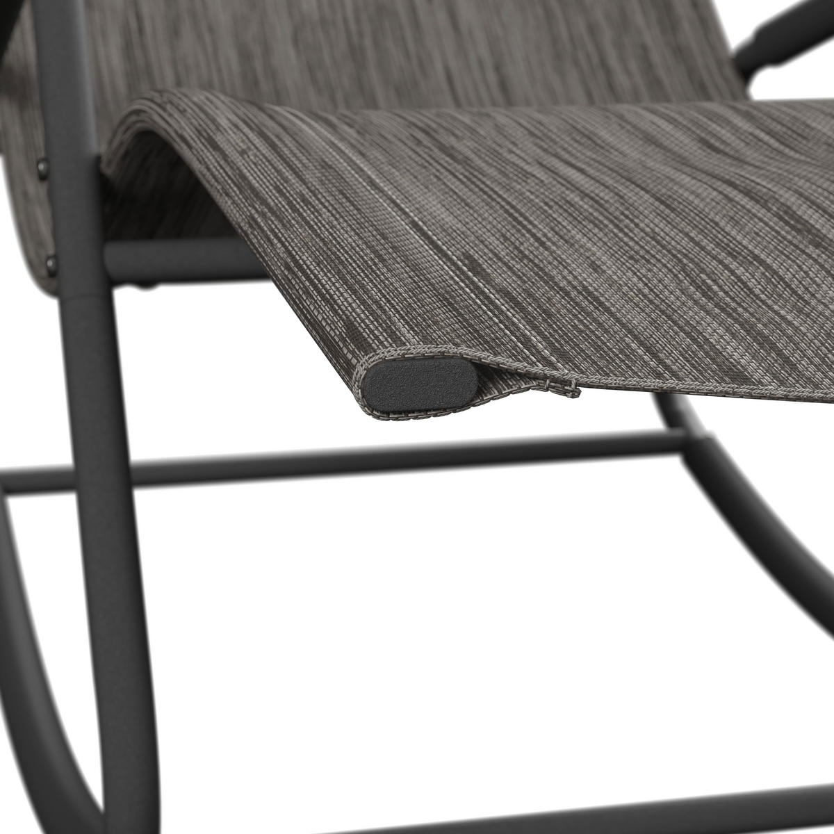 SCHAUKELLIEGE 57/81/143 cm  - Anthrazit/Grau, Design, Textil/Metall (57/81/143cm) - Ambia Garden