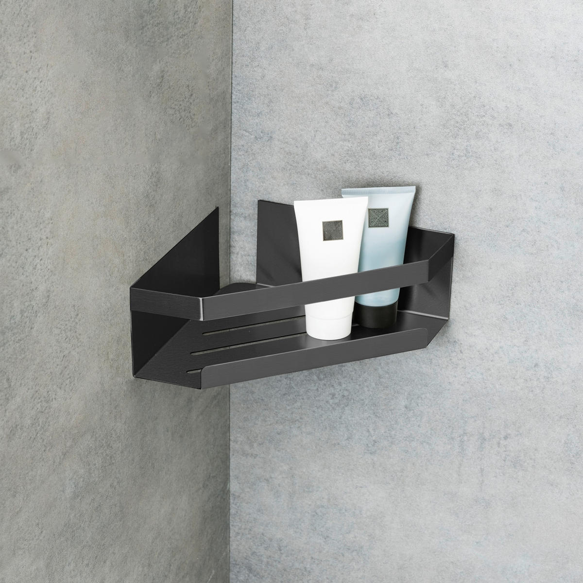 DUSCHABLAGE Metall  - Grau, KONVENTIONELL, Metall (28,5/8/18cm) - Schöner Wohnen