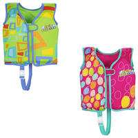 SCHWIMMWESTE - Pink/Hellgrün, Basics, Kunststoff - Bestway