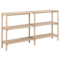 REGAL Eiche massiv Eichefarben  - Eichefarben, Trend, Holz/Holzwerkstoff (169/88,4/30cm)