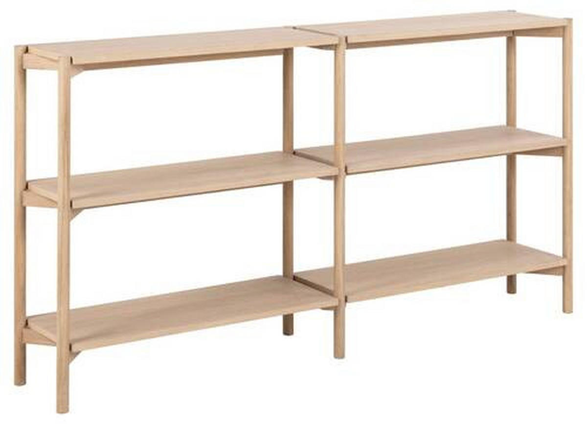 REGAL Eiche massiv Eichefarben  - Eichefarben, Trend, Holz/Holzwerkstoff (169/88,4/30cm)