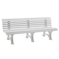 GARTENBANK 200/80/64 cm   - Weiß, Basics, Kunststoff (200/80/64cm) - Modante