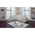 ECKSOFA Beige Chenille  - Chromfarben/Beige, KONVENTIONELL, Kunststoff/Textil (205/260cm) - Carryhome