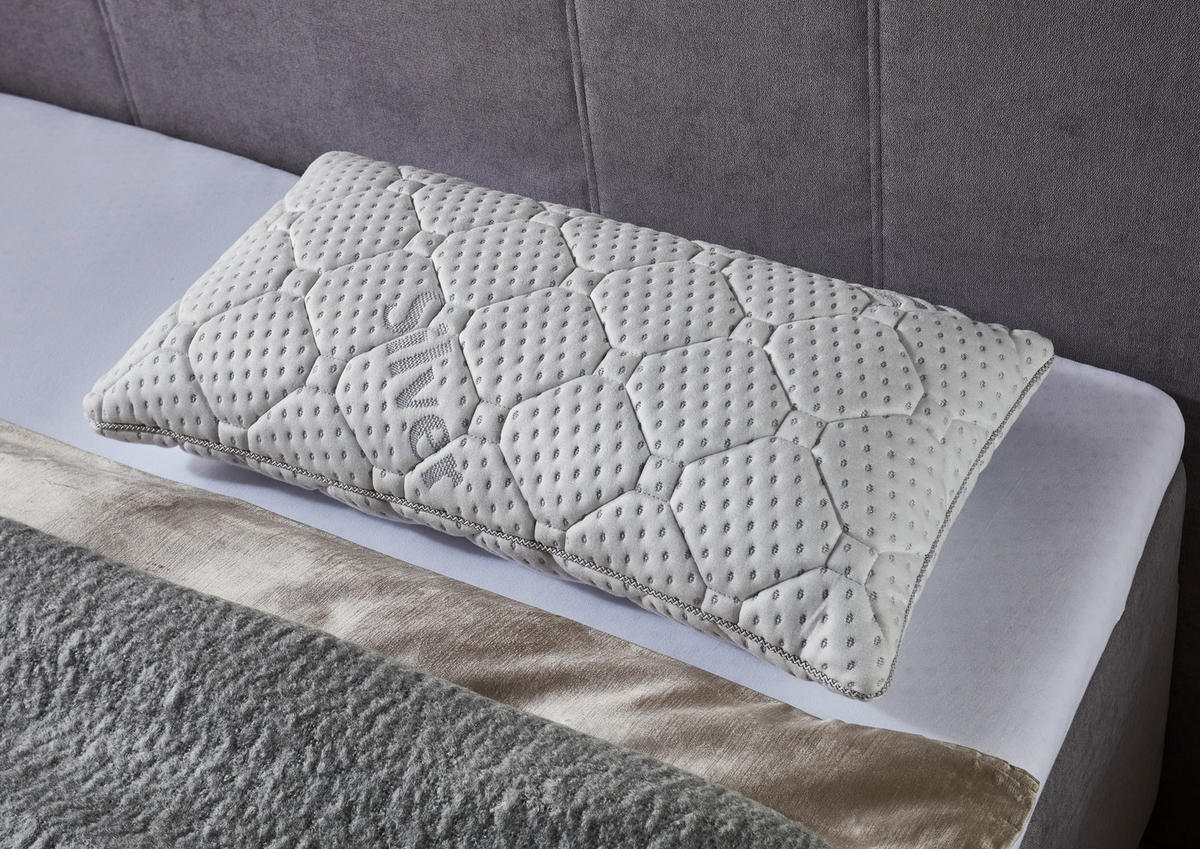 KOPFPOLSTER   - Weiß, Design, Textil (80/15/40cm) - Carryhome