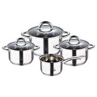 KOCHTOPFSET RENBERG ALEXANDER 7-teilig  - Silberfarben, Basics, Glas/Metall (16cm)