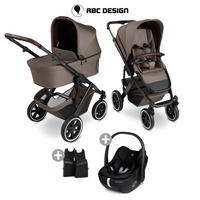 KINDERWAGENSET Salsa 5 Air 3in1 Set Calla  - Schwarz/Braun, Basics, Textil/Metall (63/118/95.5cm) - ABC Design