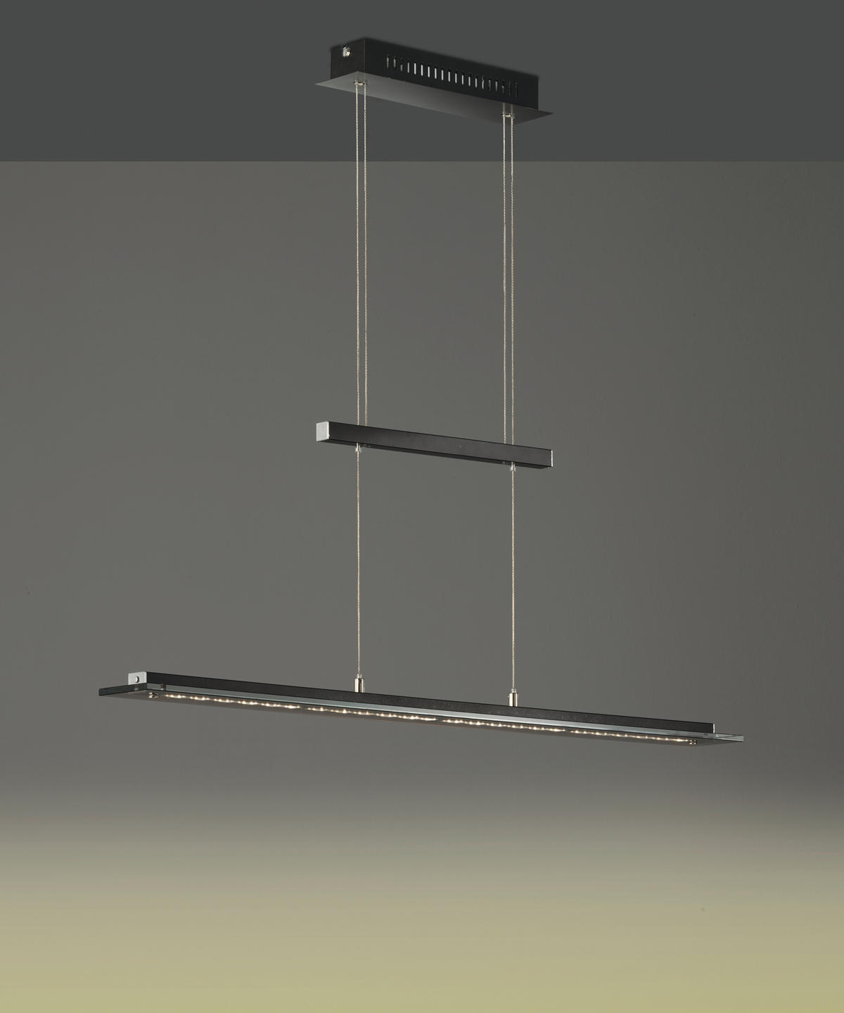 LED-HÄNGELEUCHTE 88/9/80-150 cm  - Chromfarben/Schwarz, Trend, Glas/Metall (88/9/80-150cm)