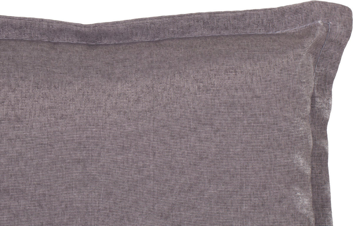 SESSELAUFLAGE in Grau Uni  - Grau, Basics, Textil (118/46/8cm) - Gardenson