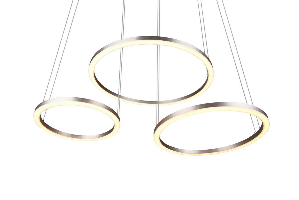 LED SVJETILJKA VISEĆA   90/150/50 cm     Morrison  - boje nikla, Design, metal (90/150/50cm)